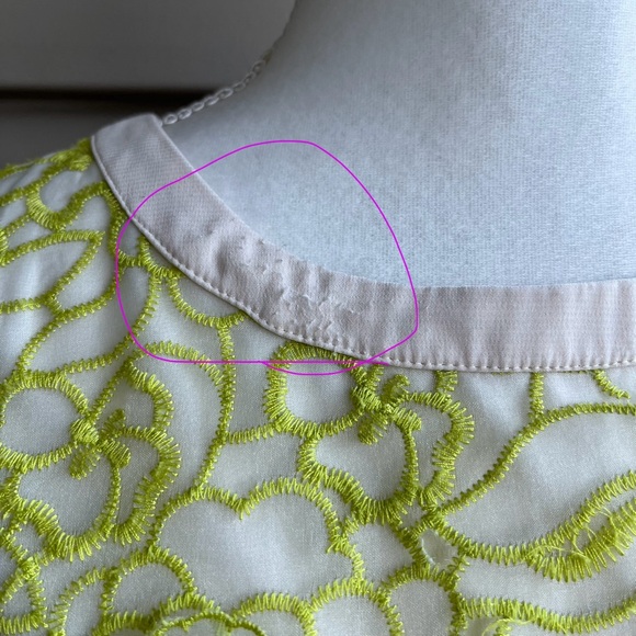 Ann Taylor Sheer Floral Overlay Sleeveless Blouse - Size Medium - Picture 7 of 8